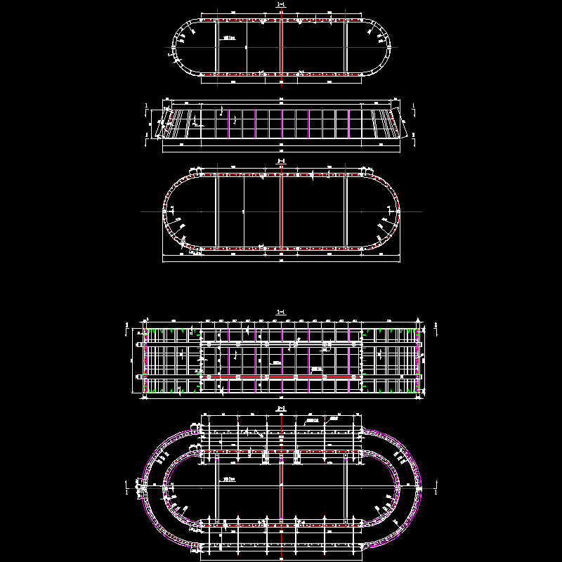 空心墩钢模（2米标准节段、0.9米变截段）节点CAD详图纸设计 - 1