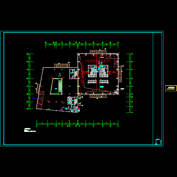 48层国际大厦给排水CAD施工方案图纸(室内消火栓系统) - 3
