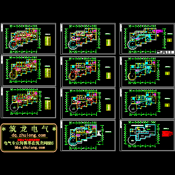 幼儿园电气平面CAD图纸(dwg) - 1