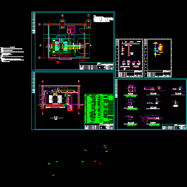 10KV~20KV升压变电所电气安装CAD图纸 - 1
