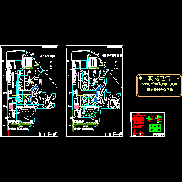 活动中心外网电气CAD图纸 - 1