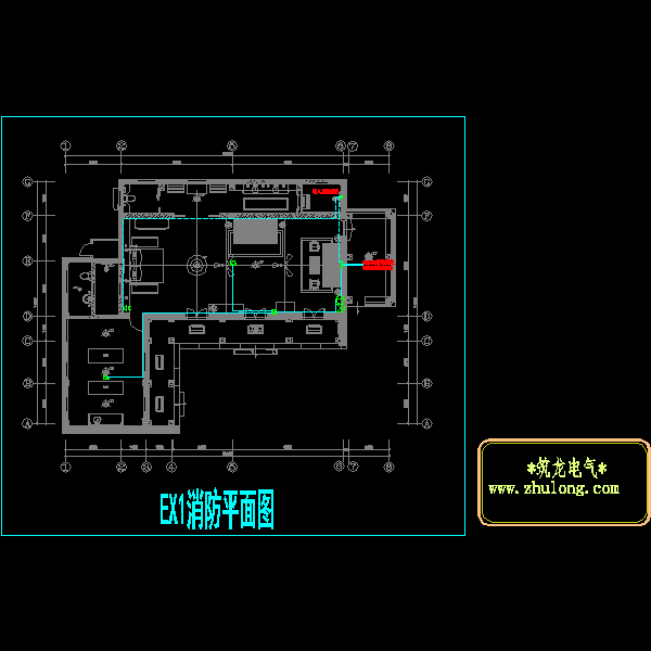 酒店客房电气CAD图纸(照明设计) - 2