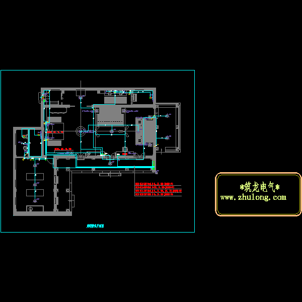 酒店客房电气CAD图纸(照明设计) - 3
