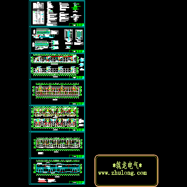 5层住宅楼电气CAD施工图纸(防雷接地系统) - 1
