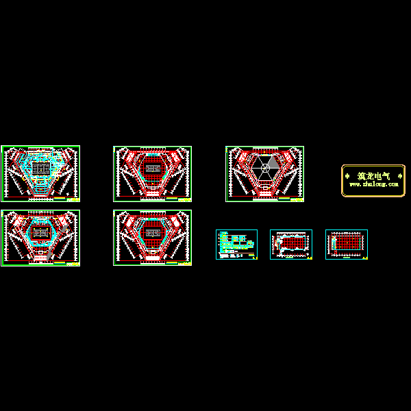4层体育馆弱电CAD施工图纸 - 3