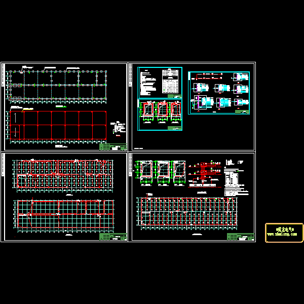 单层工业厂房电气CAD施工图纸(火灾自动报警)(dwg) - 1