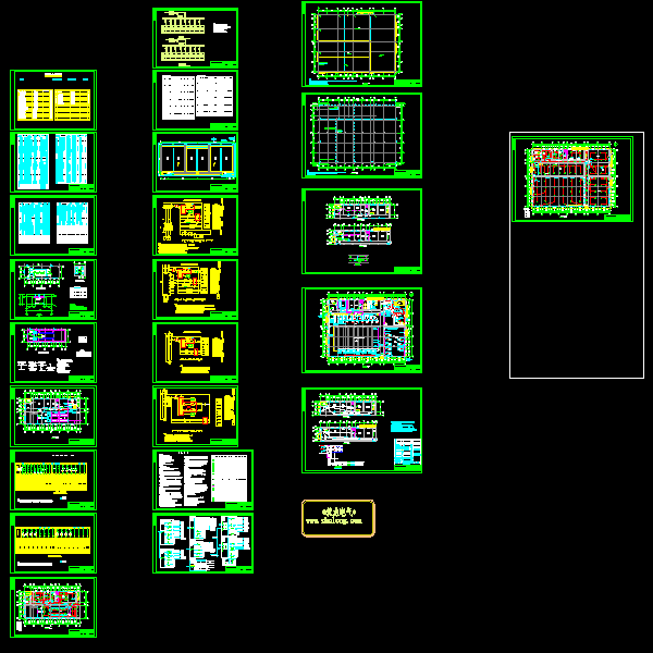 2层大型热电厂自动控制系统电气CAD施工图纸(TN-S) - 1