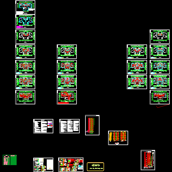 一类高层住宅电气CAD施工图纸(框架剪力墙结构)() - 1