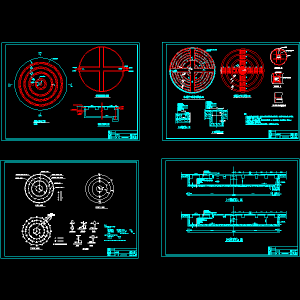 公园旱地喷泉做法详细设计CAD图纸(结构布置图) - 1