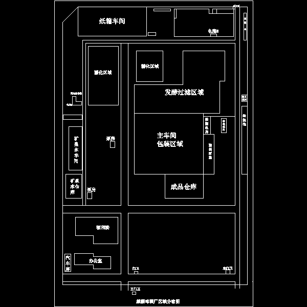 麒麟啤酒厂区域分布图.dwg