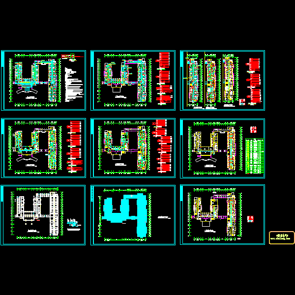 3层医院综合楼电气CAD施工图纸 - 1