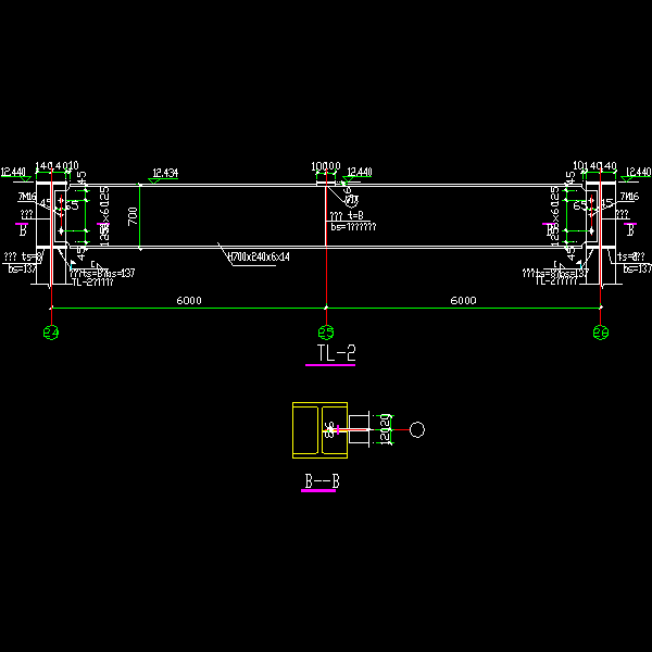 托梁节点构造详细设计CAD图纸(6) - 1