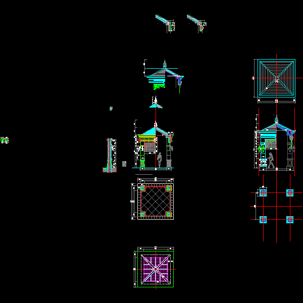 特色亭子CAD详图纸设计——泛亚景观 - 1