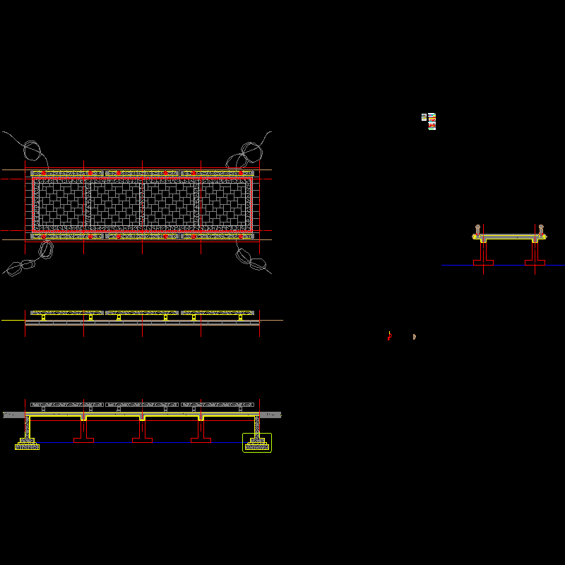 中高端桥CAD详图纸设计方案三（2018年|恒大设计院） - 1