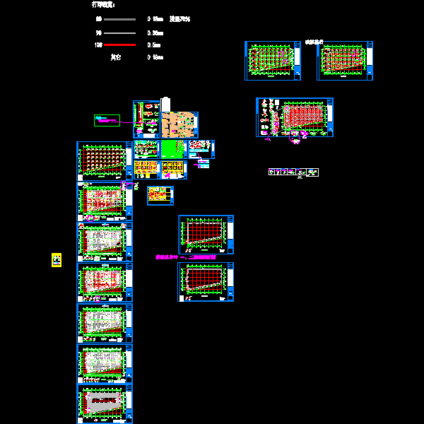 10层框架结构仓储楼结构CAD施工图纸 - 1