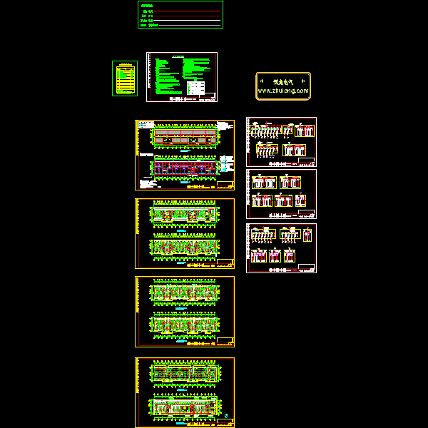 6层多层建筑住宅楼强电CAD施工图纸 - 1