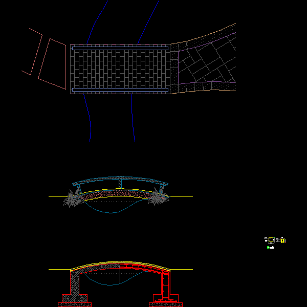 景桥CAD图纸施工大样图纸 - 1