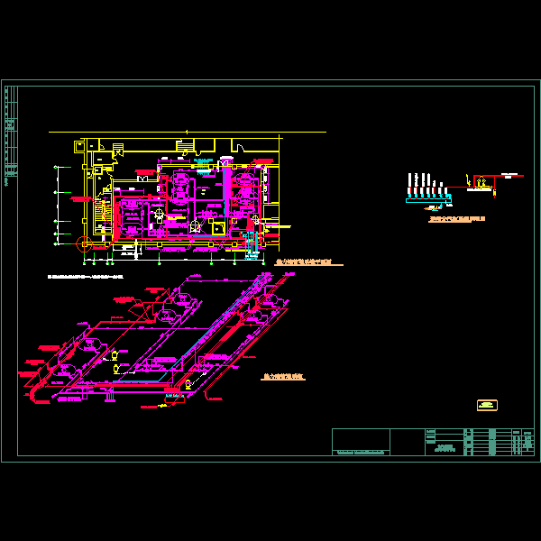 热力站管道系统详细设计CAD图纸 - 1