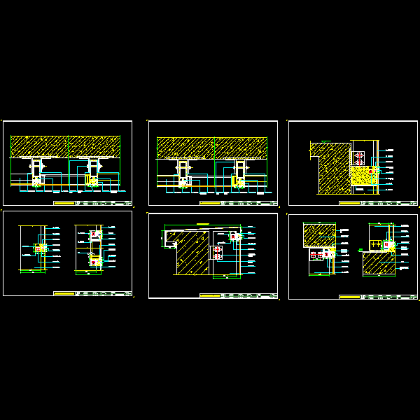 广亚150 系列幕墙节点图23-28.dwg