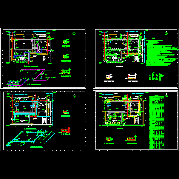 厂区室外综合管网设计CAD施工图纸 - 1