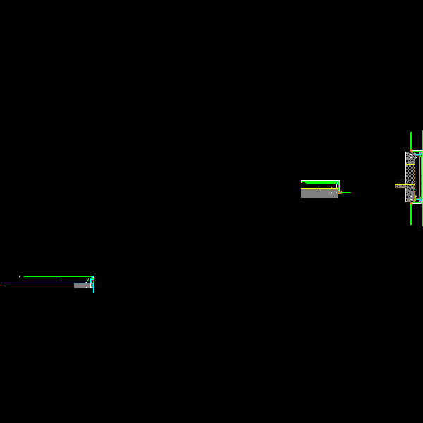 隔热断桥窗与铝塑板连接节点构造详细设计CAD图纸 - 1