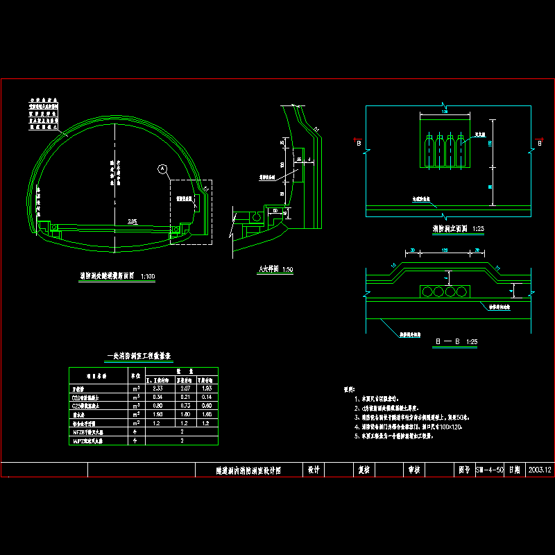 隧道消防洞室设计图.dwg