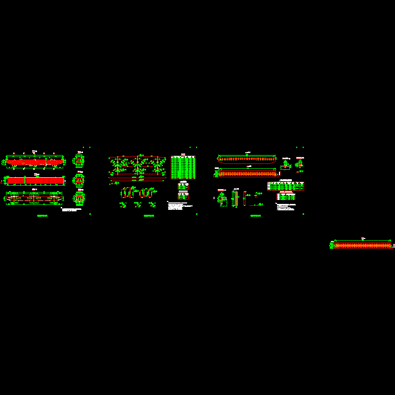 20m预制空心板桥墩盖梁钢筋布置节点CAD详图纸设计 - 1