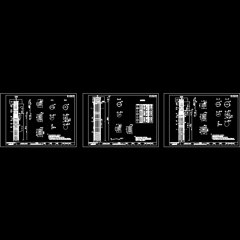 预应力钢筋混凝土T梁桩基及桥墩钢筋构造节点CAD详图纸设计 - 1
