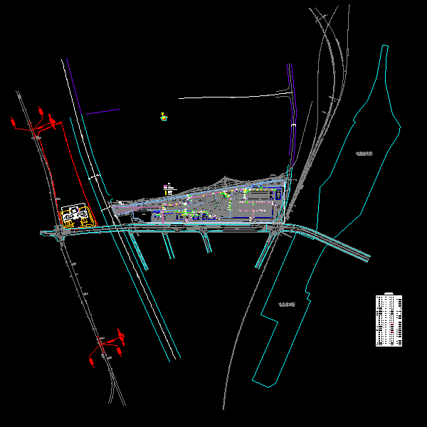 车站室外综合管线CAD施工图纸 - 1