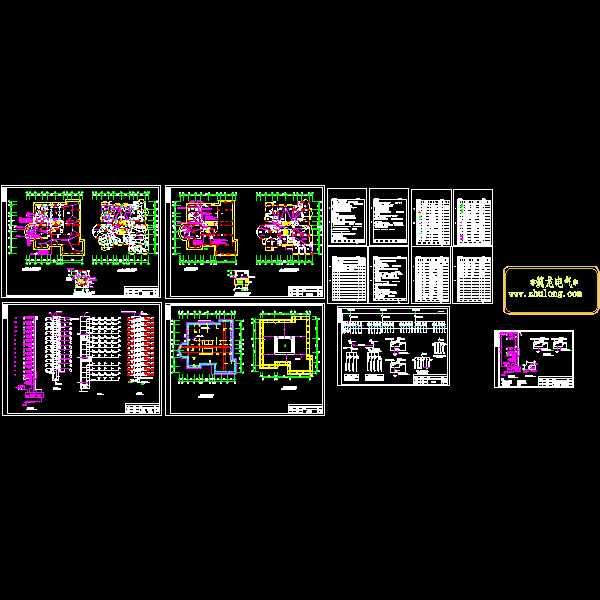 高层商住楼电气CAD施工图纸() - 1