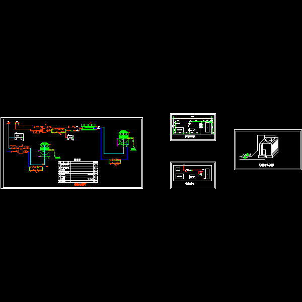 工艺冷却系统机房组CAD图纸(平面布置图) - 1