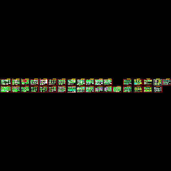 工业设备CAD基础图纸（锅炉、管廊、钢框架、桁架）(后浇带做法) - 1