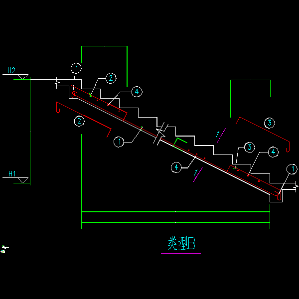 12层框架结构毕业设计结构设计方案CAD图纸 - 1