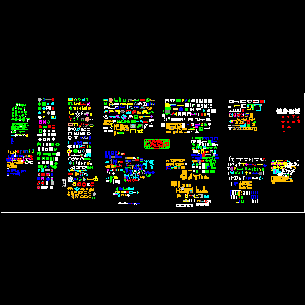 园林应用CAD图纸块 - 1