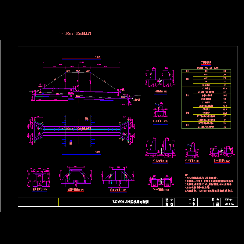 sⅣ-6 涵洞布置图.dwg