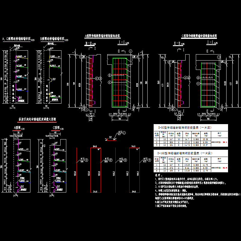 p13_l＝30米 预应力砼连续t梁封锚钢筋构造图及梁端锚口详图.dwg