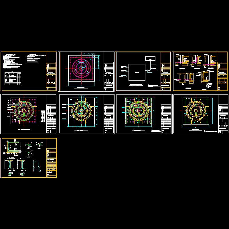 旱喷泉水池施工全套图.dwg