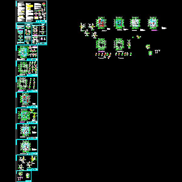 框架别墅结构CAD图纸 - 1