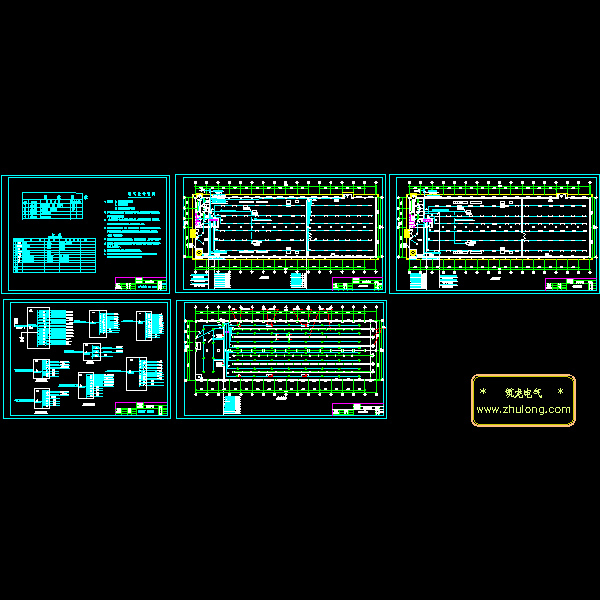 2层车间厂房电气CAD施工图纸 - 1
