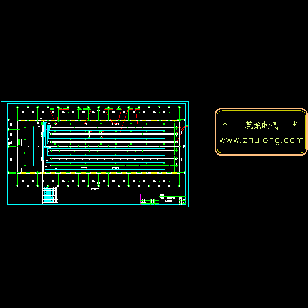 2层车间厂房电气CAD施工图纸 - 2