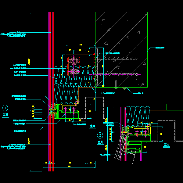 多种玻璃幕墙节点详细设计CAD图纸 - 3