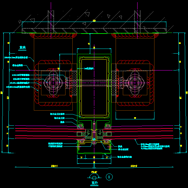 多种玻璃幕墙节点详细设计CAD图纸 - 4