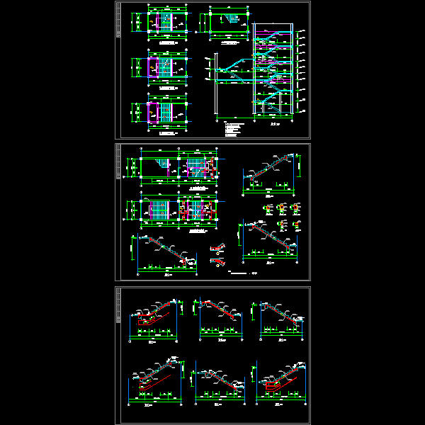 楼梯大样设计CAD图纸 - 1