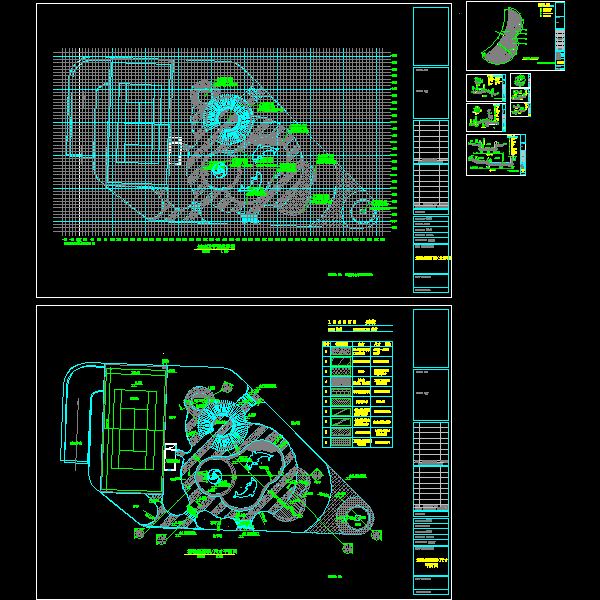 运动区景观节点详细设计CAD图纸 - 1