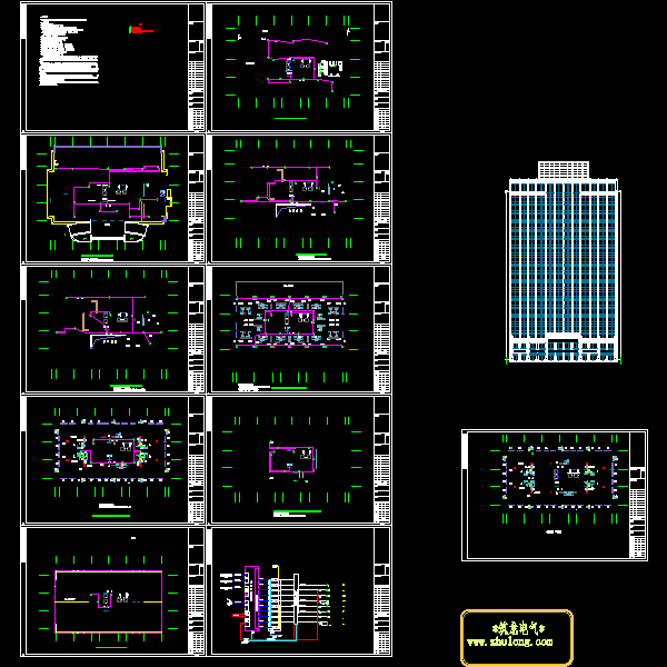 酒店安防与通信系统CAD施工图纸() - 1