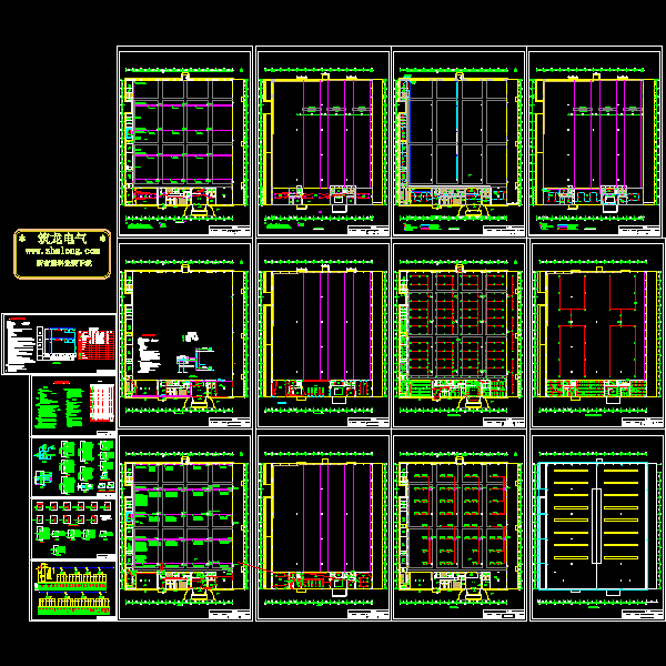2层大型厂房电气CAD图纸(综合布线系统) - 1