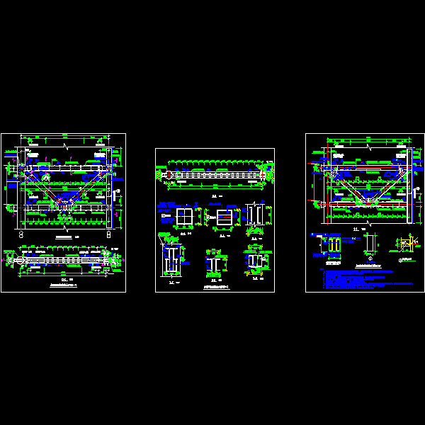151-153.加强层钢结构桁架大样图.dwg
