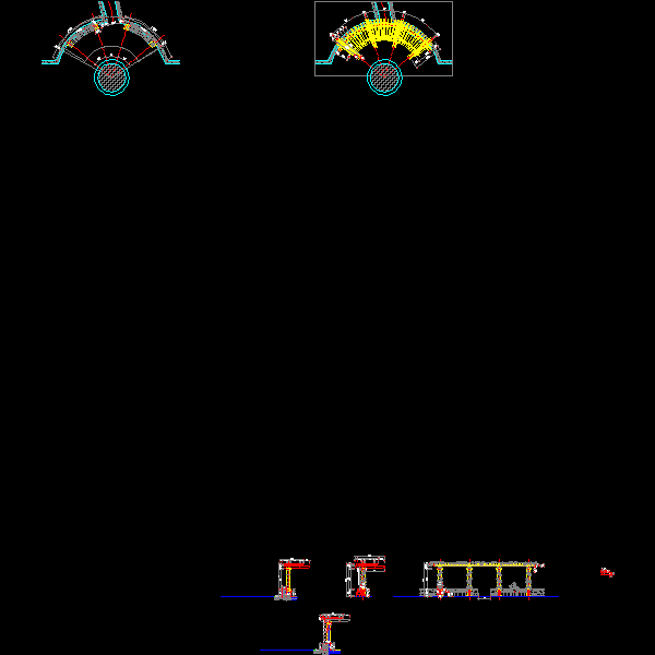 景观细部CAD施工图纸|廊架二详图纸设计 - 1