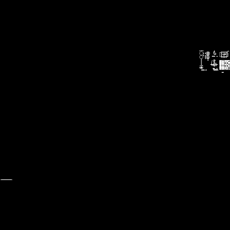 道路工程停行右转标志大样CAD图纸 - 1