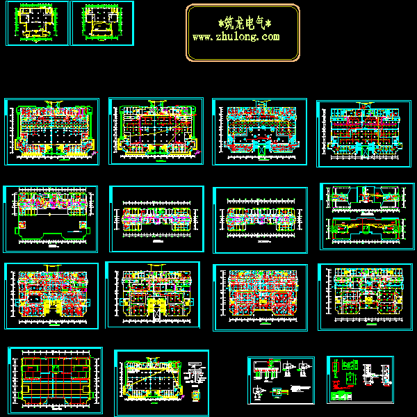 14层酒店电气CAD施工图纸 - 1